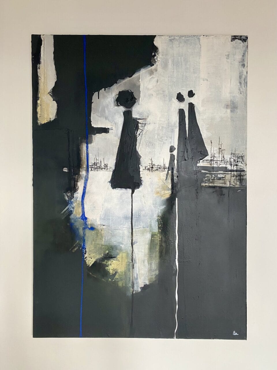 Silhouette N 5
Acrylique, encre& huile sur toile.
92x65cm